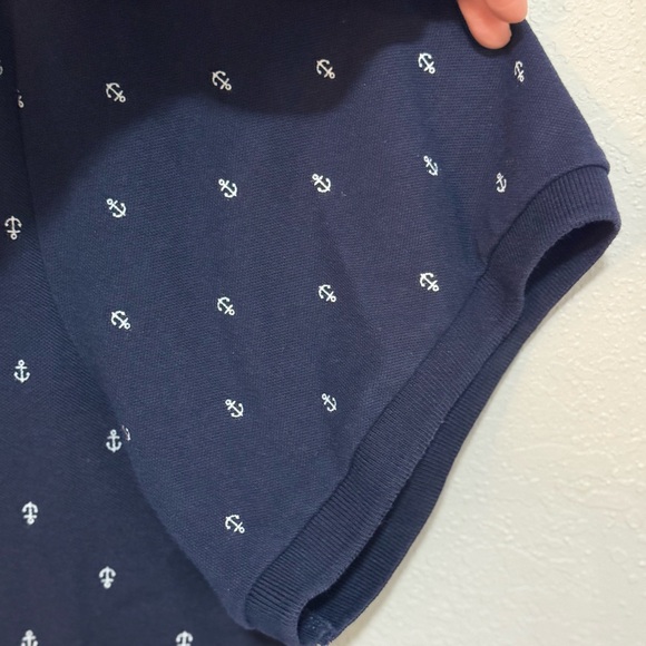 Old Navy Dark Blue Polo with Pattern - Picture 2 of 3